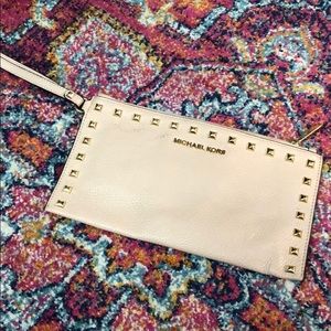 Light pink MK wristlet